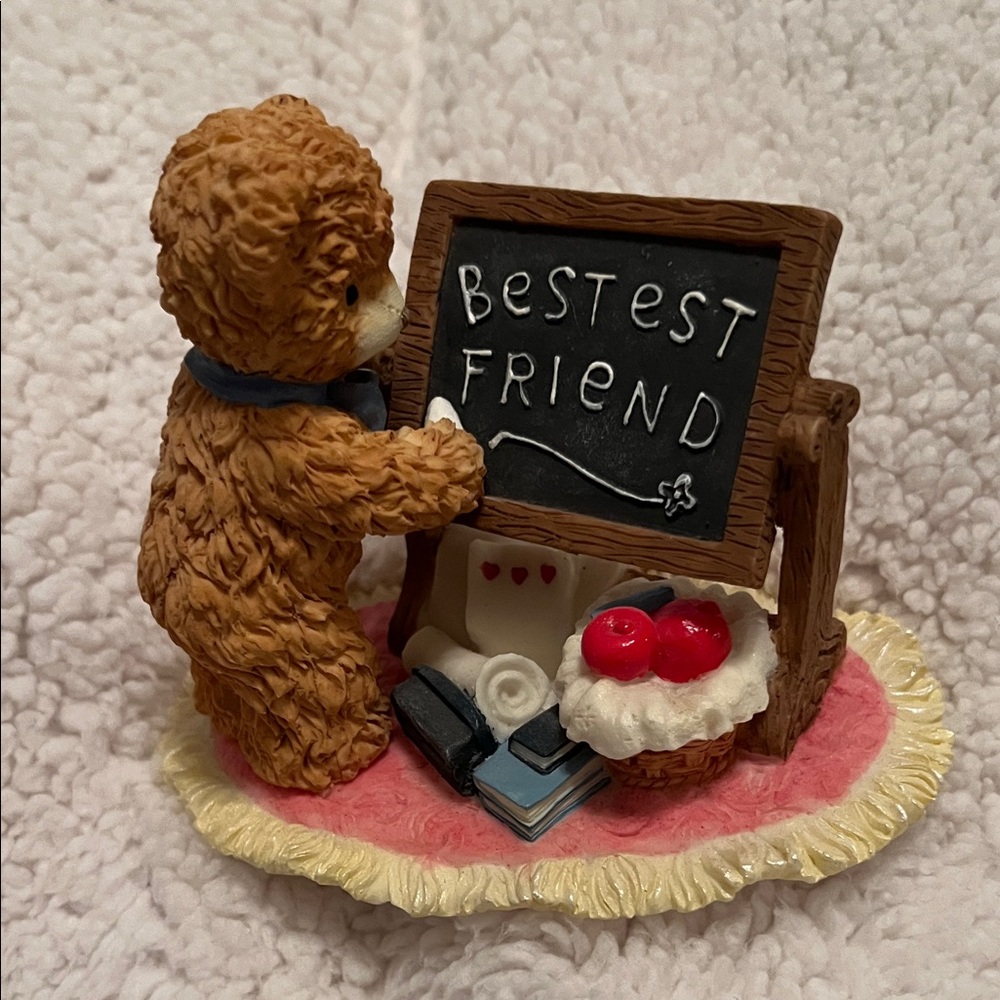 Bainbridge Bear’s Adorable Bear “Taylor” Figurine with Chalkboard